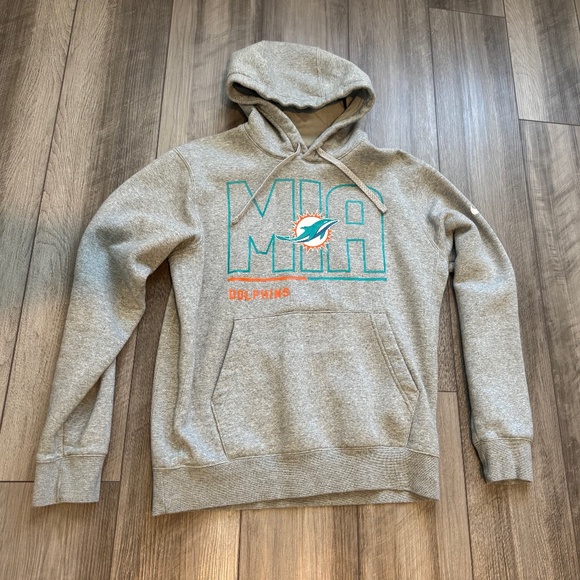Nike Other - Men's Miami Dolphins Nike Heathered Gray City Code Club Fleece Pullover Hoodie